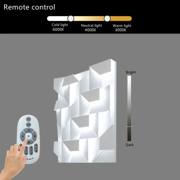 Modern Indoor Wall Lamp Geometric Design LED Sconce Background Light for Living Room Bedroom Hallway Home Decoration Lighting - Image 6